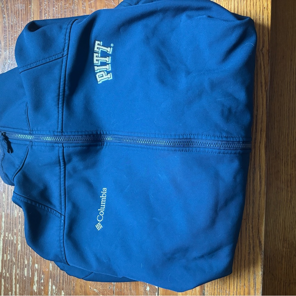 Pitt Columbia Navy Full-Zip Jacket